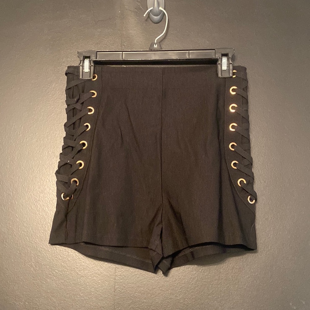 Black high waisted shorts